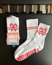Load image into Gallery viewer, "CANDY CHRISTMAS" GRIP SOCKS