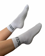 Load image into Gallery viewer, "GOD IS A WOMAN" (MID CREW) GRIP SOCKS
