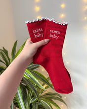 Load image into Gallery viewer, "SANTA BABY" CREW SOCKS