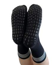 Load image into Gallery viewer, "UNISASS" MENS GRIP SOCKS - BLACK (size 6-12)