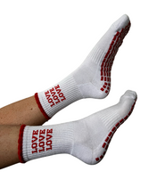 Load image into Gallery viewer, "WHERE LOVE LIVES" GRIP SOCKS