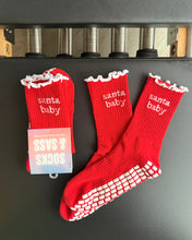 Load image into Gallery viewer, "SANTA BABY" GRIP SOCKS