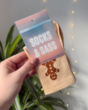 Load image into Gallery viewer, "GINGERBREAD JIVE" (MID CREW) SOCKS