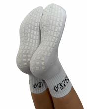 Load image into Gallery viewer, "GOD IS A WOMAN" (MID CREW) GRIP SOCKS