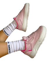 Load image into Gallery viewer, "DOING HOT GIRL SHIT" WHITE CREW SOCKS