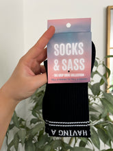 Load image into Gallery viewer, "HAVING A LOVELY TIME" - INSPIRED BY MAYA GRIP SOCKS