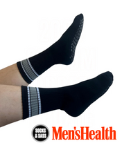Load image into Gallery viewer, "UNISASS" MENS GRIP SOCKS - BLACK (size 6-12)
