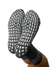 Load image into Gallery viewer, "PILATES PILATES PILATES" GREY GRIP SOCKS
