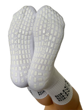 Load image into Gallery viewer, "PILATES PILATES PILATES" WHITE GRIP SOCKS