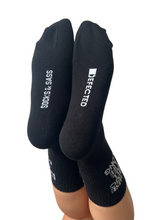 Load image into Gallery viewer, DEFECTED HOUSE MUSIC ALL LIFE LONG BLACK SOCKS