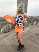 Load image into Gallery viewer, "LOST IN MUSIC" ORANGE CREW SOCKS