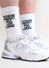 Load image into Gallery viewer, DEFECTED HOUSE MUSIC ALL LIFE LONG WHITE SOCKS