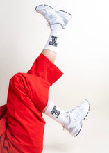 Load image into Gallery viewer, DEFECTED HOUSE MUSIC ALL LIFE LONG WHITE SOCKS