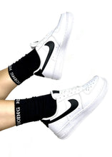 Load image into Gallery viewer, "DOING HOT GIRL SHIT" BLACK CREW SOCKS