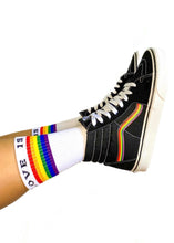 Load image into Gallery viewer, &quot;LOVE IS LOVE&quot; CREW SOCKS
