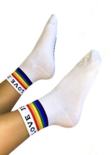 Load image into Gallery viewer, &quot;LOVE IS LOVE&quot; ANKLE SOCKS
