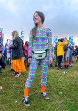 Load image into Gallery viewer, "LOST IN MUSIC" ORANGE CREW SOCKS