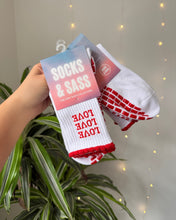 Load image into Gallery viewer, "WHERE LOVE LIVES" GRIP SOCKS
