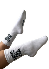 Load image into Gallery viewer, DEFECTED HOUSE MUSIC ALL LIFE LONG WHITE SOCKS
