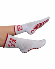 Load image into Gallery viewer, "WHERE LOVE LIVES" GRIP SOCKS
