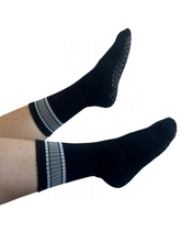 Load image into Gallery viewer, &quot;UNISASS&quot; MENS GRIP SOCKS - BLACK (SIZE 6-12)

