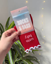 Load image into Gallery viewer, "SANTA BABY" CREW SOCKS
