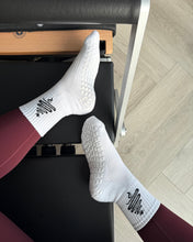 Load image into Gallery viewer, "STARLIGHT" WHITE (MID CREW) GRIP SOCKS
