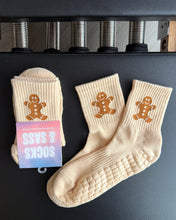 Load image into Gallery viewer, "GINGERBREAD JIVE" (MID CREW) GRIP SOCKS
