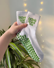 Load image into Gallery viewer, "RESTING GRINCH FACE" (MID CREW) GRIP SOCKS
