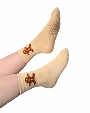 Load image into Gallery viewer, "GINGERBREAD JIVE" (MID CREW) GRIP SOCKS

