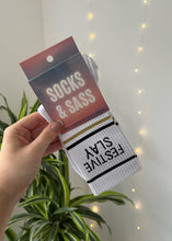 Load image into Gallery viewer, &quot;FESTIVE SLAY&quot; CREW SOCKS
