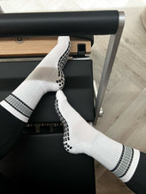Load image into Gallery viewer, &quot;UNISASS&quot; MENS GRIP SOCKS - WHITE (SIZE 6-12)
