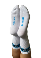 Load image into Gallery viewer, DEFECTED BLUE HOOPS SOCKS

