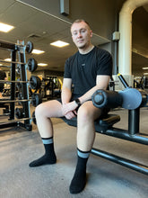 Load image into Gallery viewer, &quot;UNISASS&quot; MENS GRIP SOCKS - BLACK (SIZE 6-12)
